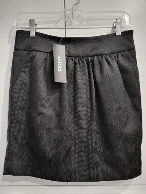 DKNY Snakeskin Print 90s Y2K Vintage Designer Donna KaranMini Skirt